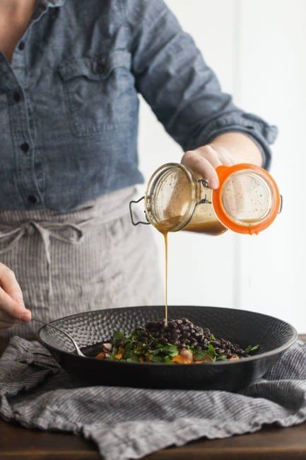 Pouring Dressing