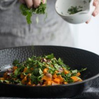 Adding Cilantro