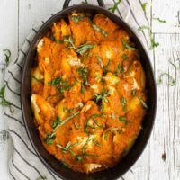 Ricotta Stuffed Shells with Roasted Tomato Sauce