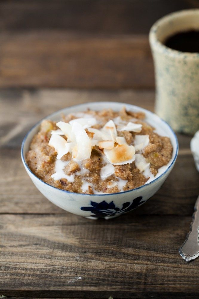 Creamy Coconut Rhubarb Amaranth Porridge | staging.mushy-point.flywheelsites.com