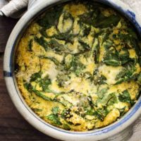 Spinach Millet Egg Bake | Naturally Ella
