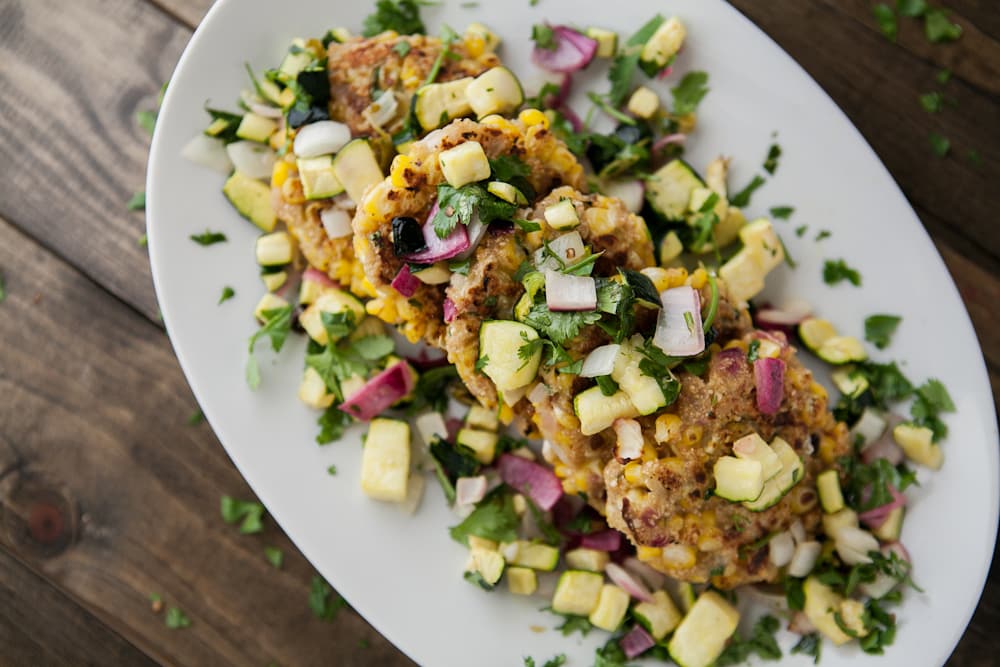 corn cakes with zucchini salsa- Sweet Corn Recipes | http://todays-picks.store