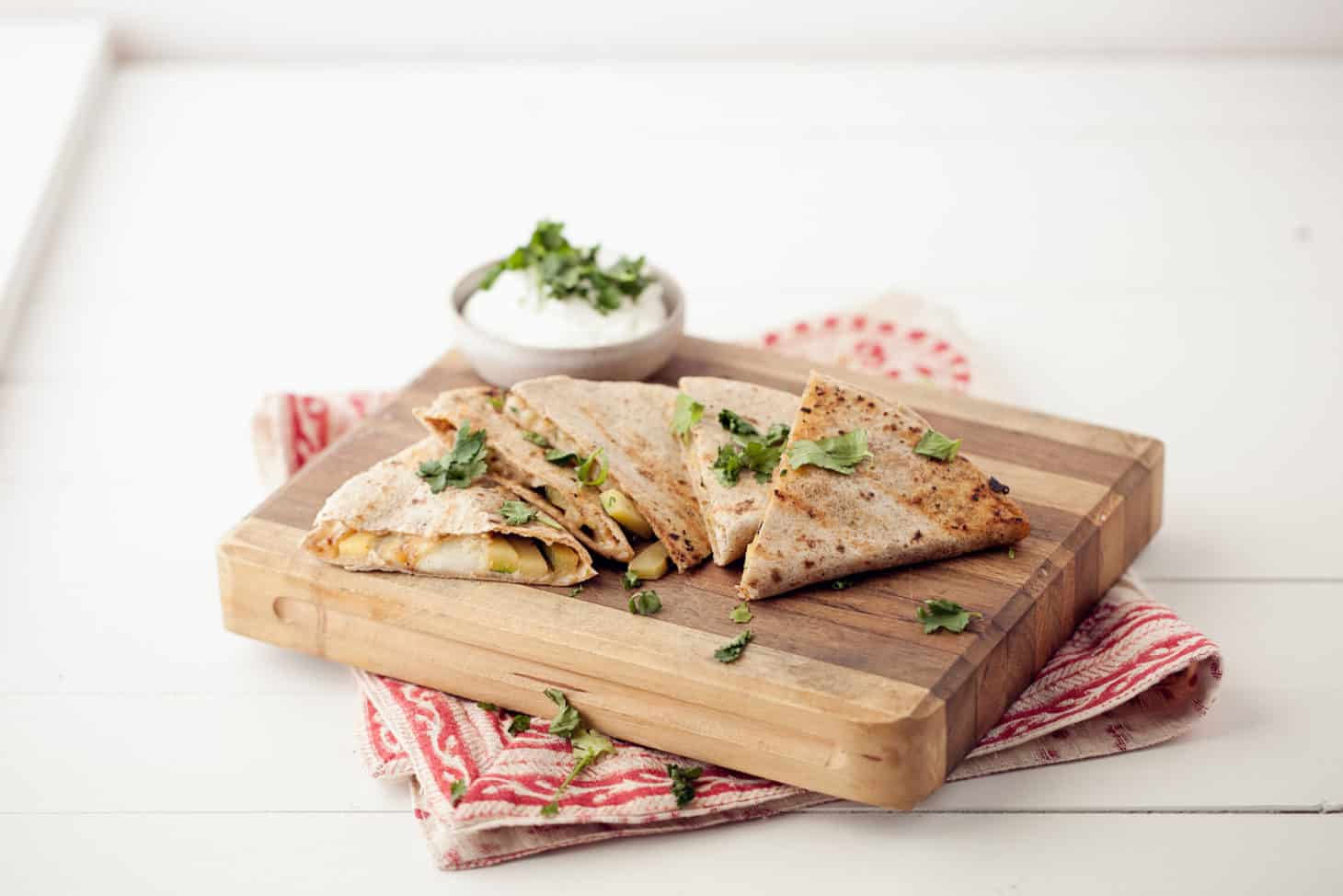 Grilled Cumin-Lime Zucchini Quesadilla