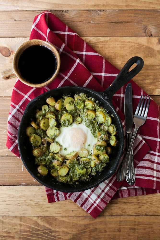 Pesto Potato Skillet