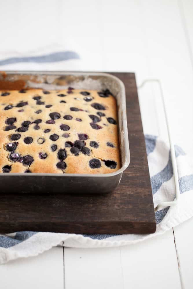 Blueberry Maple Corn Cake