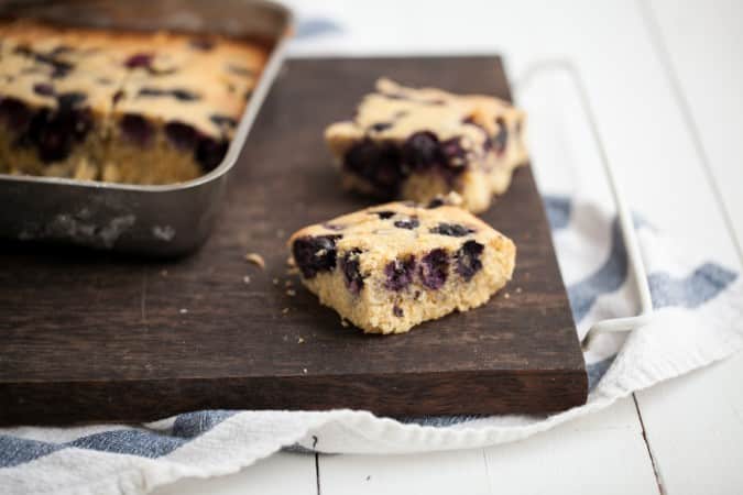 Blueberry Maple Corn Cake