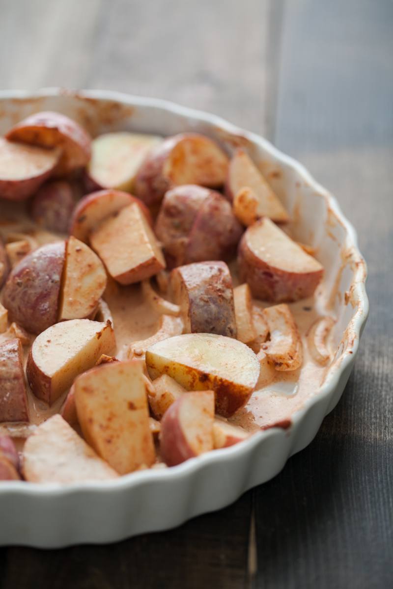 Paprika Potato Egg Bake | @naturallyella