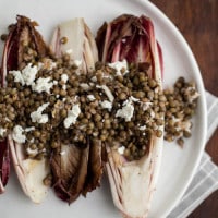 Grilled Endives with Lentils