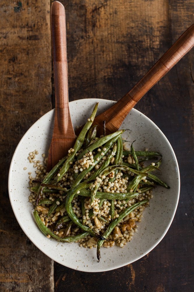 Garlic Green Bean with Sorghum and Walnuts (1 of 1)