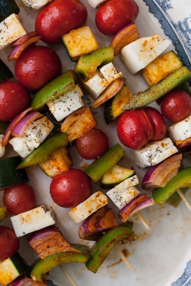 Grilled Halloumi Skewers