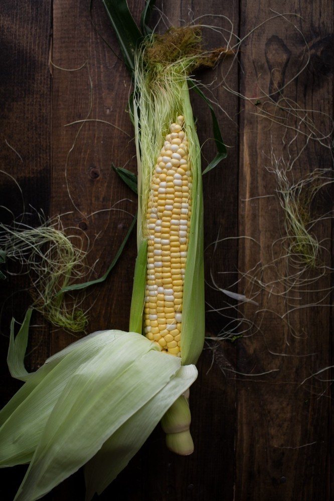 Sweet Corn Soup with Harissa - sweet corn