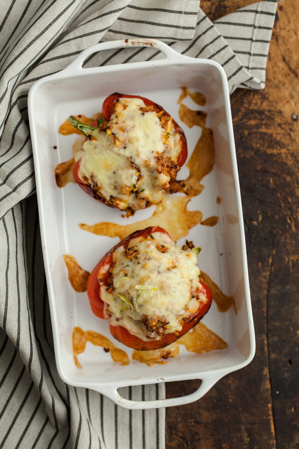 Quinoa and Zucchini Stuffed Peppers