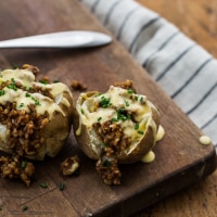 Cheesy BBQ Loaded Potatoes