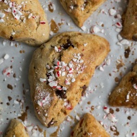 Dark Chocolate Peppermint Scones | Naturally Ella