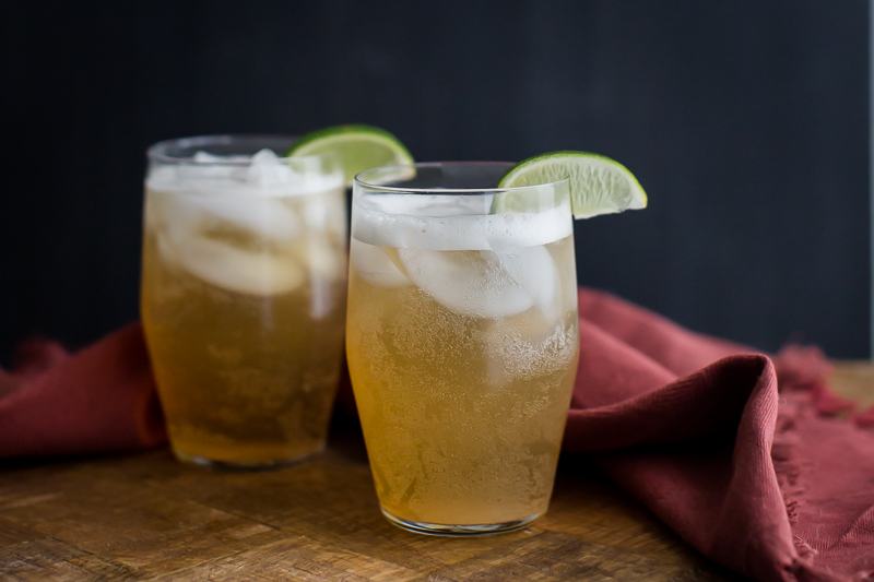 Non-Alcoholic Ginger Lime Fizz | @naturallyella