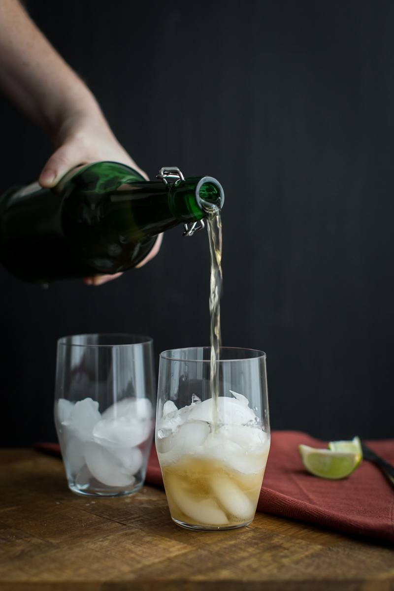 Ginger Lime Fizz with Ginger Beer | @naturallyella