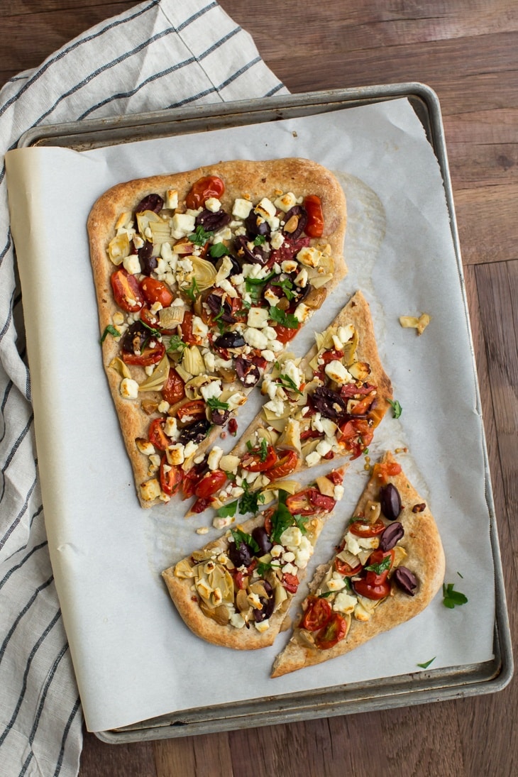 Mediterranean Flatbread | @naturallyella