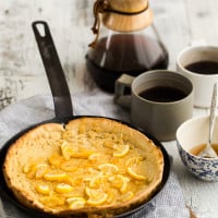 Dutch Baby with Meyer Lemon Maple Syrup | Naturally Ella