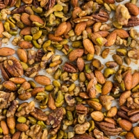 Honey Mustard Roasted Nuts | Naturally Ella