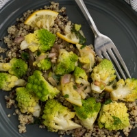 Roasted Romanesco with Meyer Lemon Salsa | Naturally Ella