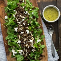 Arugula Lentil Salad | @naturallyella