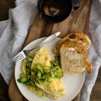 Barley and Asparagus Omelette | @naturallyella