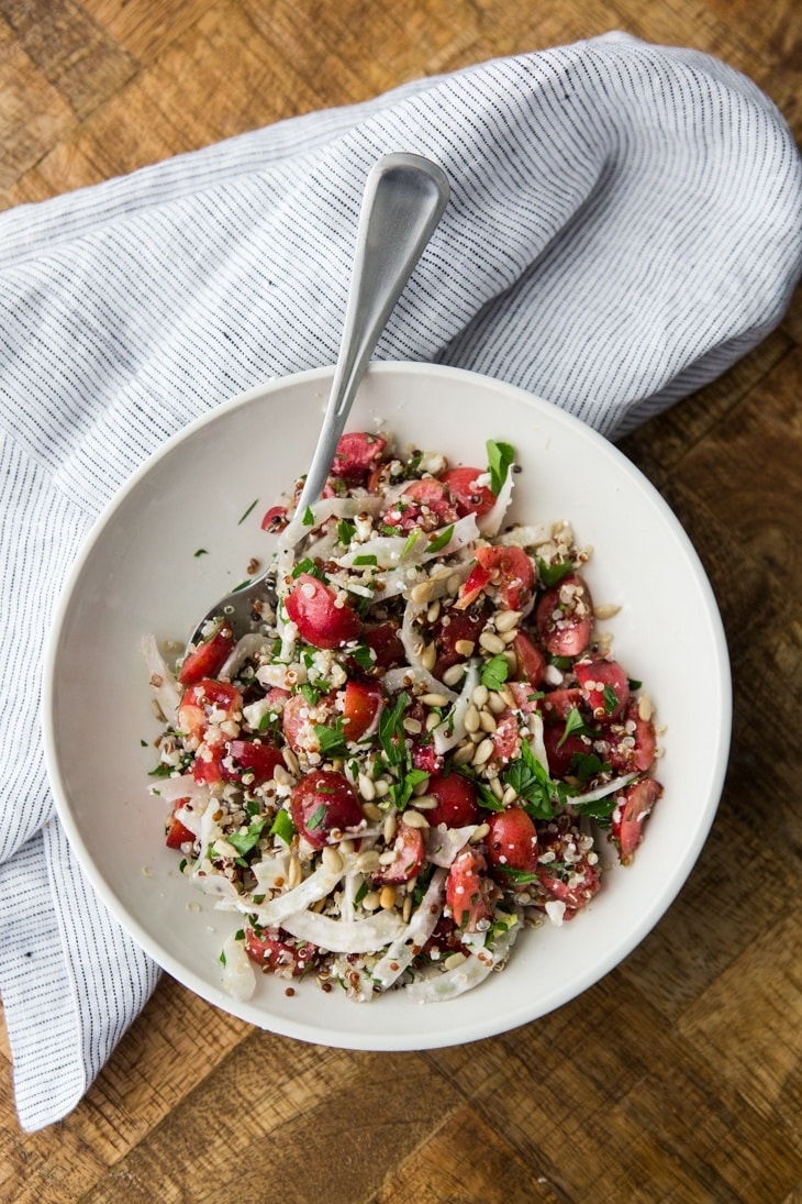 Quinoa, Fennel, and Cherry Salad | http://todays-picks.store