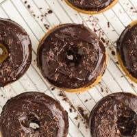 Buttermilk Spelt Baked Doughnuts with Ganache Frosting | http://todays-picks.store