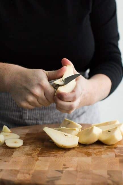 Coring Pears