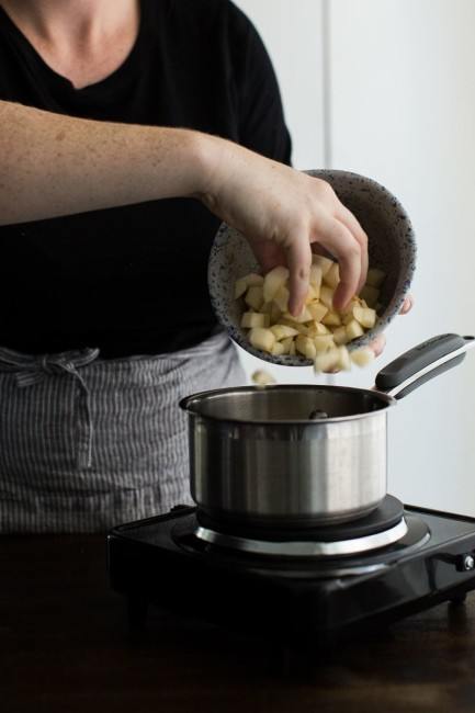 Making Pear Chutney