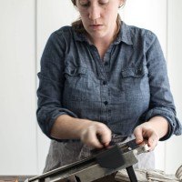 Slicing Sweet Potatoes