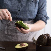Scooping Avocado
