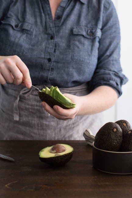 Scooping Avocado