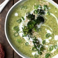 Broccoli Soup with Ginger and Lemon
