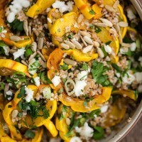 Delicata Squash Salad with Bulgur