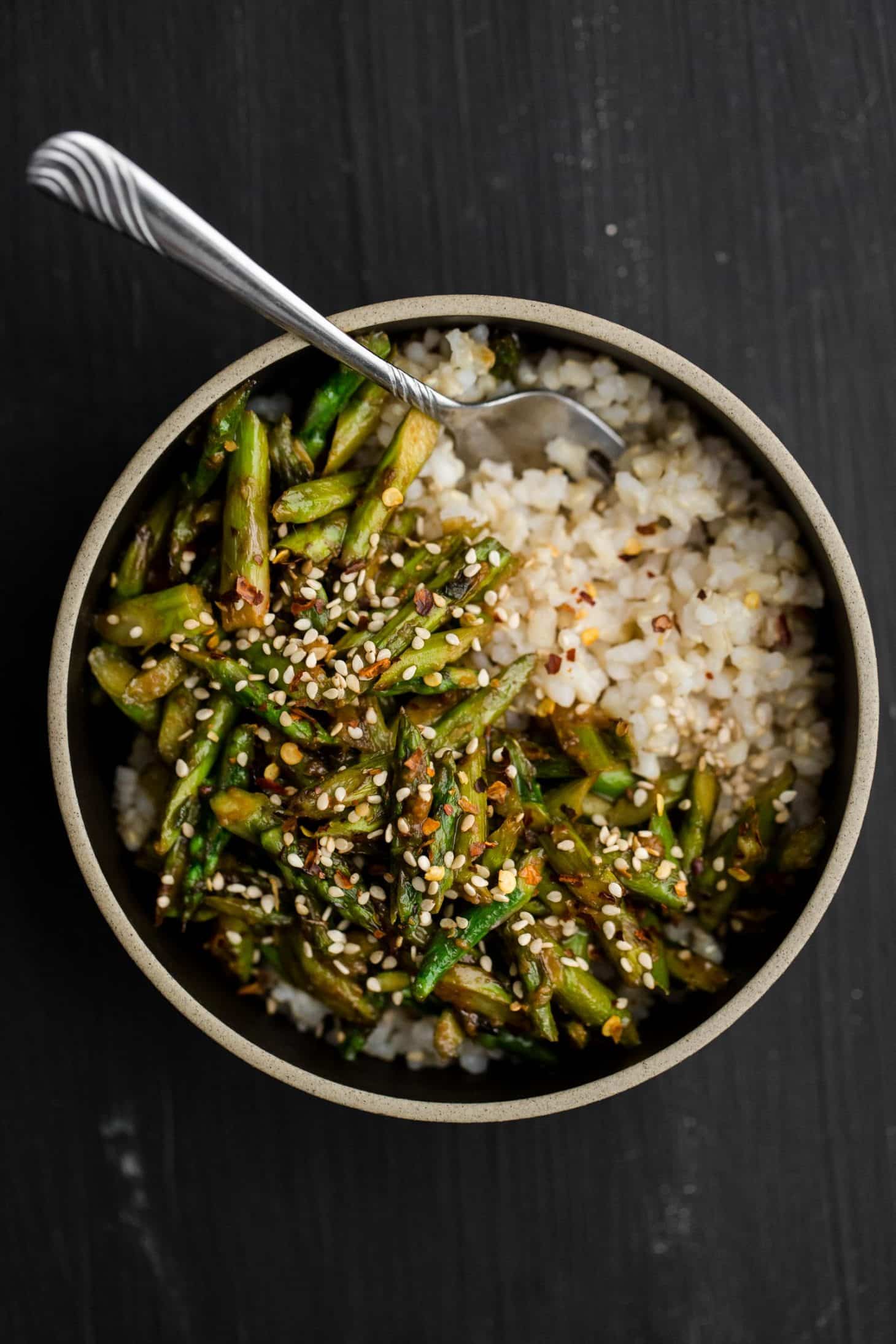 Asparagus Stir-Fry with Miso Sauce