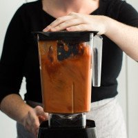 Pureeing Enchilada Sauce
