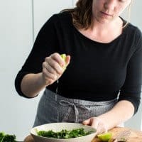 Making enchilada filling