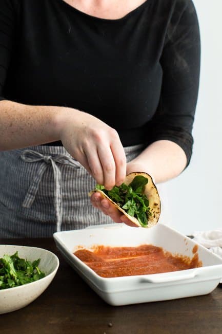 Stuffing Enchiladas
