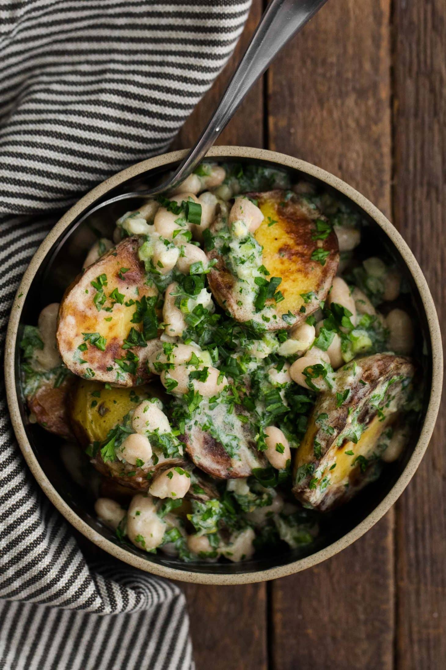 Braised Potato Salad with White Beans