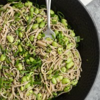 Sesame Soba Noodle Bowl with Edamame