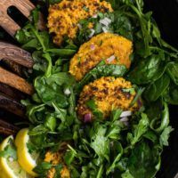 Cajun Millet Cakes with Lemon-Greens | http://todays-picks.store
