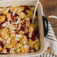 Coconut Bread Pudding | @naturallyella