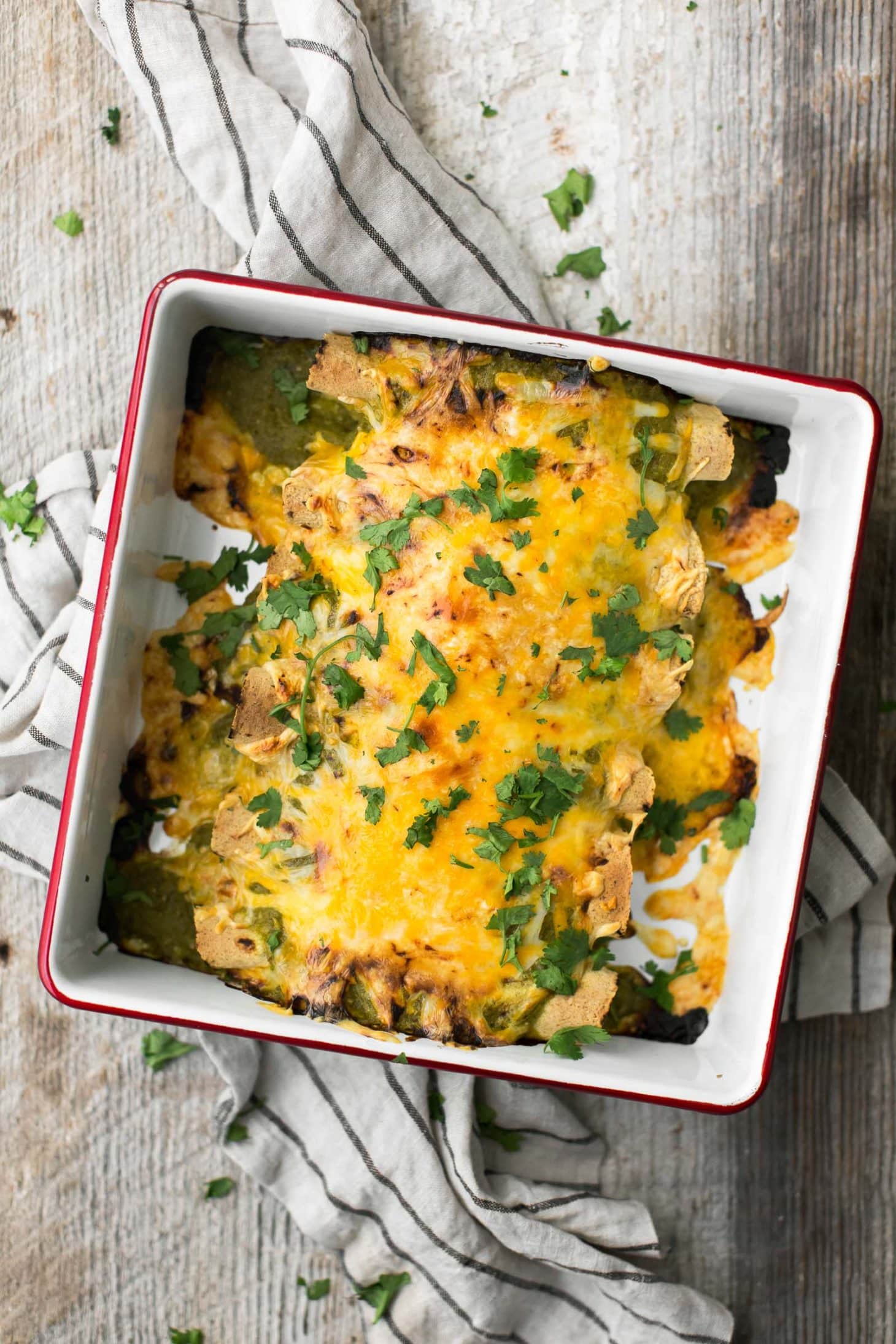 Vegetarian Enchiladas Verdes | @naturallyella