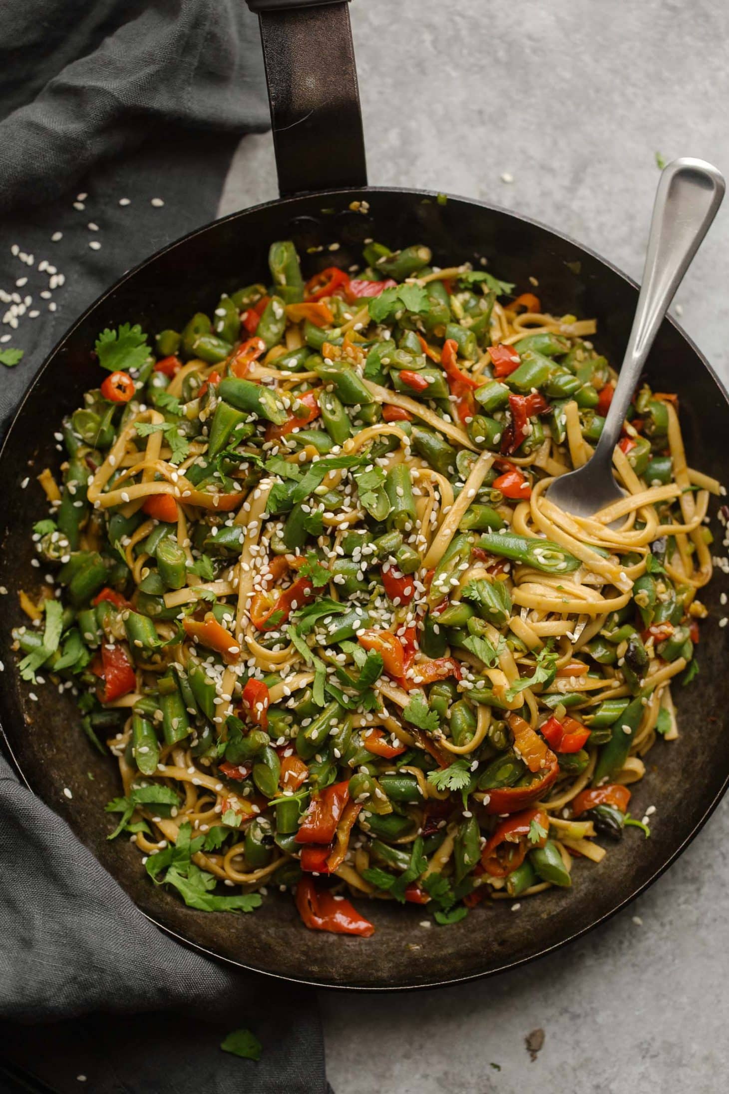 Spicy Green Bean Stir-Fry | @naturallyella