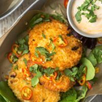 Millet Sweet Corn Fritters | @naturallyella