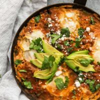 Enchilada Skillet with Eggs | @naturallyella
