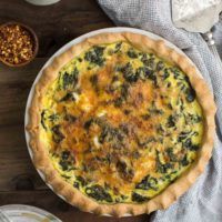 Kale Quiche with Garlic and Homemade Crust | @naturallyella