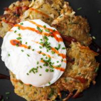 Sunchoke Latke with Poached Eggs | Naturally Ella