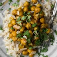 Turmeric Chickpeas with Ginger and Coconut | Naturally Ella
